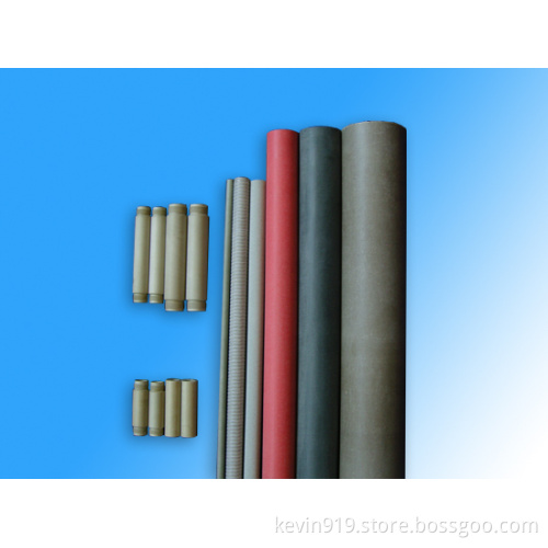 Vulcanized Fiber Tube, 42'', Grey, Red, Black